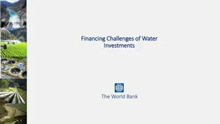 Challenges and Financing Needs in Water Investments