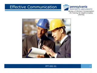 Effective Communication in Workplace Safety Training