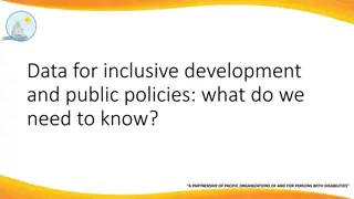 Data Needs for Inclusive Development and Public Policies in the Pacific