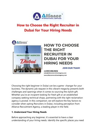 How to Choose the Right Recruiter in Dubai for Your Hiring Needs