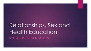 Comprehensive Relationships, Sex, and Health Education Syllabus Presentation