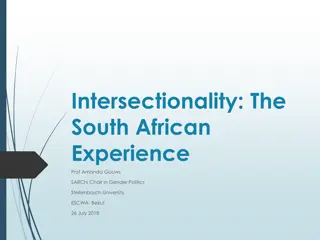 Intersectionality in the South African Context