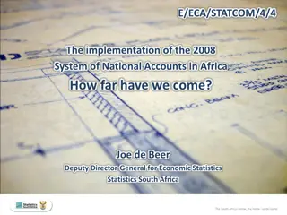 The Implementation of the 2008 System of National Accounts in Africa: Progress and Challenges