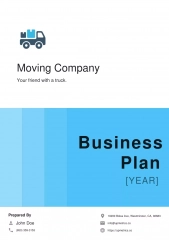 Moving company business plan example