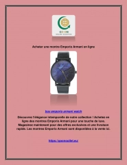 Acheter une montre Emporio Armani en ligne