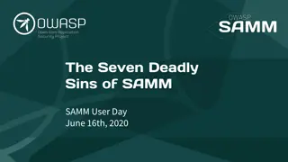 Understanding the Seven Deadly Sins and the Importance of SAMM