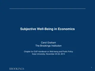 Exploring Subjective Well-Being in Economics: A New Science