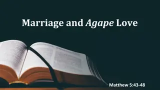 Agape Love in Marriage Through Matthew 5:43-48