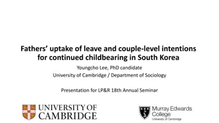 Fathers' Uptake of Leave and Childbearing Intentions in South Korea