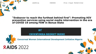 Promoting HIV Prevention Services Among Female Sex Workers in Benue State Using Social Media Intervention