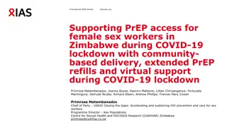 PrEP Uptake Among Female Sex Workers in Zimbabwe During COVID-19 Lockdown