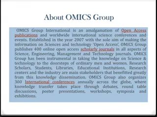 OMICS Group: Revolutionizing Science and Technology Dissemination