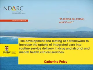 Developing a Framework for Integrated Care in Drug and Alcohol and Mental Health Clinical Services