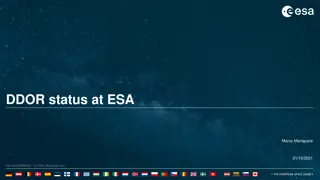 ESA Cross-Support Activities Report October 2021