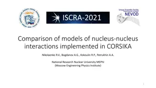 Comparison of Models of Nucleus-Nucleus Interactions in CORSIKA