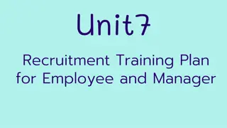 Comprehensive HR Training and Recruitment Plan for Employee and Manager Development