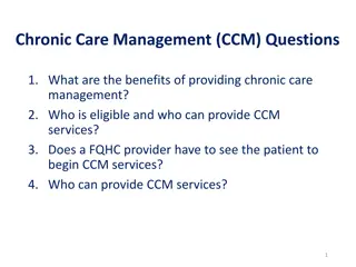 Chronic Care Management (CCM) Overview and Eligibility