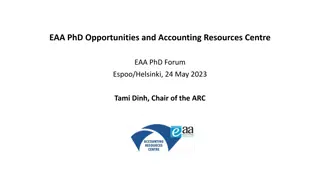 EAA PhD Opportunities and Accounting Resources Centre Overview