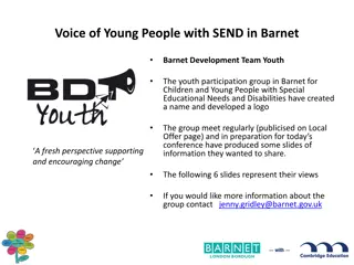 Voice of Young People with SEND in Barnet - Youth Participation Group Empowering Change