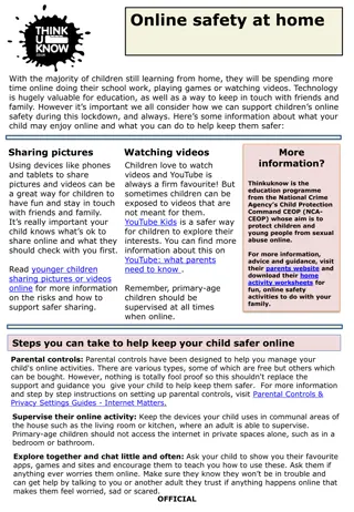 Ensuring Online Safety for Children Learning from Home