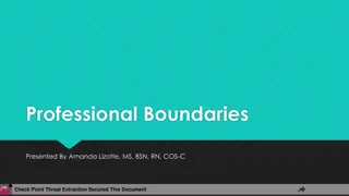 Maintaining Professional Boundaries in Healthcare