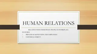 Human Relations in the Workplace