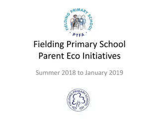 Fielding Primary School Eco Initiatives Summer 2018 to January 2019