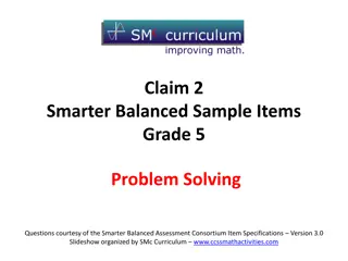 Grade 5 Smarter Balanced Problem-Solving Questions