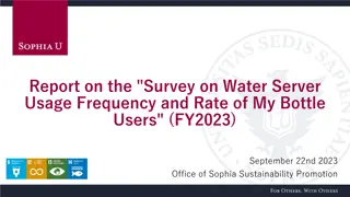 Survey on Water Server Usage Frequency and Rate of My Bottle Users