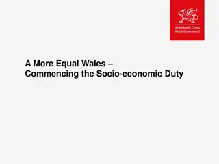 Promoting Equality in Wales: Implementing the Socio-economic Duty