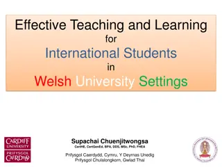 Challenges and Strategies for International Students in Welsh Universities