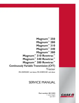 CASE IH Magnum 280 Continuously Variable Transmission (CVT) Tier 4B Tractor Service Repair Manual 8