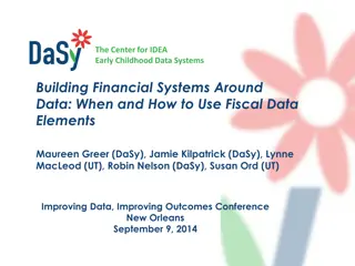 Building Financial Systems Around Fiscal Data in Early Childhood Programs