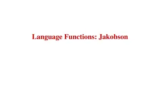 Roman Jakobson's Six Language Functions