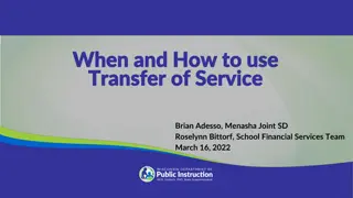 Transfer of Service (TOS) in Wisconsin School Districts