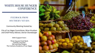 Southern Nevada Community Meeting on White House Hunger Conference