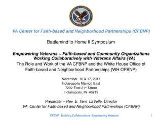 VA Center for Faith-based and Neighborhood Partnerships Symposium