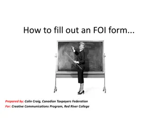 Guide to Filling Out an FOI Form for Information Requests