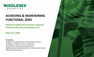 Achieving and Maintaining Functional Zero: Middlesex County's Approach to Ending Veteran Homelessness