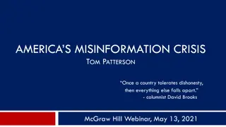 America's Misinformation Crisis: The Chilling Impact of False Information on Society