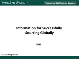 Strategic Procurement and Sourcing Insights for Global Operations