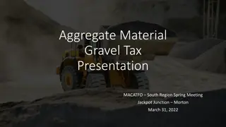 Aggregate Material Tax Presentation at MACATFO Spring Meeting