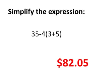 Math and Comparisons: Simplifying Expressions, Comparing Prices, and More