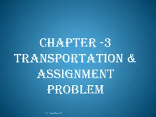 Transportation and Assignment Problem