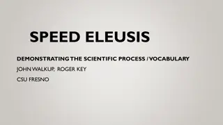 Speed Eleusis - The Scientific Process Demonstrated