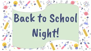 Ms. Melissa's Classroom - Back to School Night Highlights