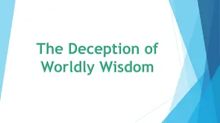 Wisdom and Understanding: A Reflection on James 3:14