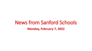 Exciting News From Sanford Schools - February 7, 2022