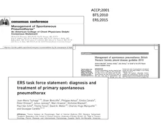 Management of Pneumothorax in Adult Males: Clinical Scenarios and Recommendations