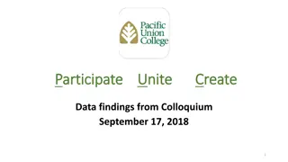 Organizational Culture: Data Findings and Insights from Colloquium